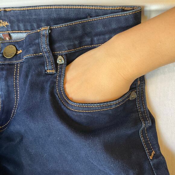 Kut Women Diana Skinny Jeans size 8 Dark Blue High Rise Slim Leg Stretch - Picture 8 of 12